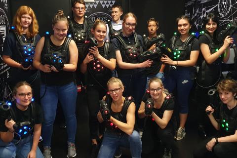 Lasertag in Freiburg with Alpadia Languages Freiburg
